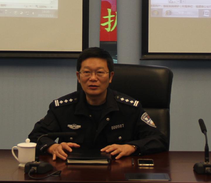 上海市公安局到我厅学习考察标准地址二维码管理工作